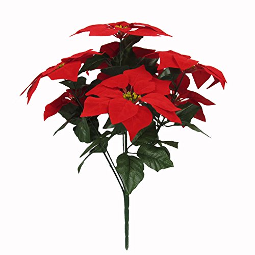 Top 10 Artificial Flowers Poinsettias of 2020 No Place Called Home