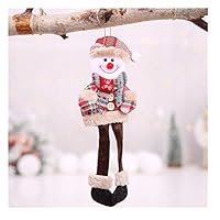 Promisen Christmas Hanging Decoration,Home Decor Christmas Ornament,Doll Hang Ornaments Gifts,Santa Claus,Snowman,Reindeer,Bear Plush Xmas Holiday Tree Christmas Decoration (B)