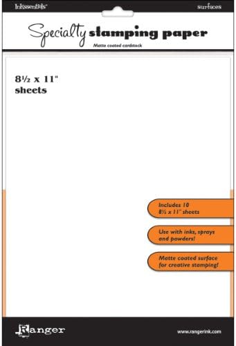 Ranger Inkssentials Specialty Stamping Paper, 8.5 by 11-Inch
