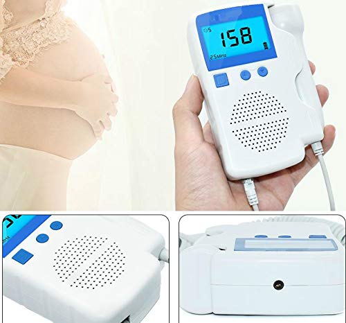 Fetal Doppler Heart Monitor - Listening to the sounds your baby makes is like sweet song to a mommy's ears! The perfect pregnancy gift for a new mommy - Safe Portable Listening Device