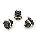 3 Samsung Galaxy S4 / S5 / S6 Replacement LifeProof Headphone Jack Covers / Plugs for Fre, Nuud and Fre Power Cases (Black - Samsung Galaxy S4 / S5 / S6)