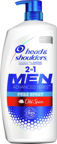 HEAD AND SHOULDERS OLD SPICE PURE SPORT 2-IN-1 ANTI-DANDRUFF SHAMPOO + CONDITIONER 31.4 FL OZ