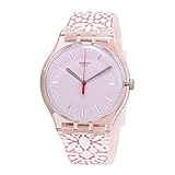 Swatch Women's Fleurie SUOP109 Pink Silicone Swiss Quartz Fashion Watch