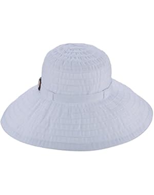 Women's Ribbon Big Brim Hat