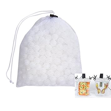Locisne Sous Vide Kochen Bälle BPA Free 20mm 250 Bälle mit Mesh Trockentasche Für Anova Joule Herde Wasser Bad Kochen und Sou