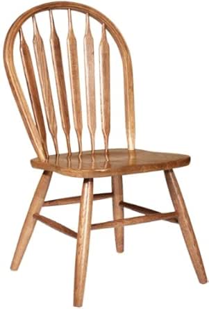 Dooley's 3107 Silla de Comedor de Roble Macizo con Respaldo de Flecha