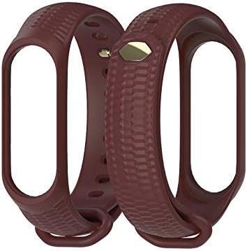 MINGRONG Xiaomi Mi Band 4 Replacement Band Silicon Sport Porous Breathable Replacement Strap Wristband Accessories for Millet 4 Smart Bracelet