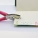 Handheld 1/4 Inch Hole Paper Punch Puncher with Pink Grip（ Heart）