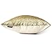 AMAZLINEN Sequin Pillow Covers 18x18 Inch-2 Pack Square Gold Sequin Pillow case,Glitter Decorative Throw Pillow Cases with Hidden Zipper & Luxury Satin Back Side