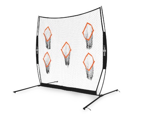image for Bownet QB5 Portable Quarterback Training Net (8' x 8') Practice Footba