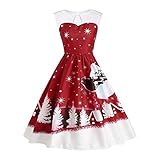 Sunhusing Ladies' Christmas Waist Sleeveless Lace