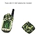 Kids Walkie Talkie Wireless Two Ways Radio Toy T-388 3 Miles Range 22 Channels Built in Flash Light FRS GMRS Birthday Gift Mini Walkie Talkie for Outdoor Adventures Camping Hiking Set of 2 Army Green