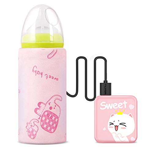 Redvive Top USB Baby Bottle Warmer Portable Travel Milk Warmer Infant Feeding Bottle Heated