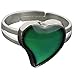 Jude Jewelers Adjustable Color Changing Mood Ring Inspirational Mystique Marble (Heart, Adjustable)