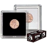 BCW 1 X 2x2 Coin Snap Holder Penny (19mm) Bundle of 25