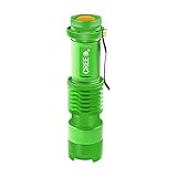 Enjoydeal Green Portable Mini CREE Q5 LED Zoomable 1200 Lumens Flashlight Torch Light