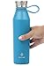 Manna Haute Matte Stainless Steel Double Walled Vacuum Insulated 18 oz Water Bottle | No Sweat | BPA Free | Keeps Drinks Hot 12 hours & Cold 24 Hours - Aquamarine