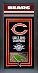 Chicago Bears Framed Super Bowl Championship Banner