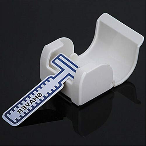 Euone Razor Holder Rack, Mens Razor Shaver Hanger Holder Rack Storage Mount Wall Bathroom Accessory