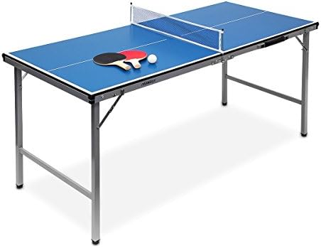 Relaxdays Mesa Ping Pong Exterior Plegable con Red, Pelotas y ...