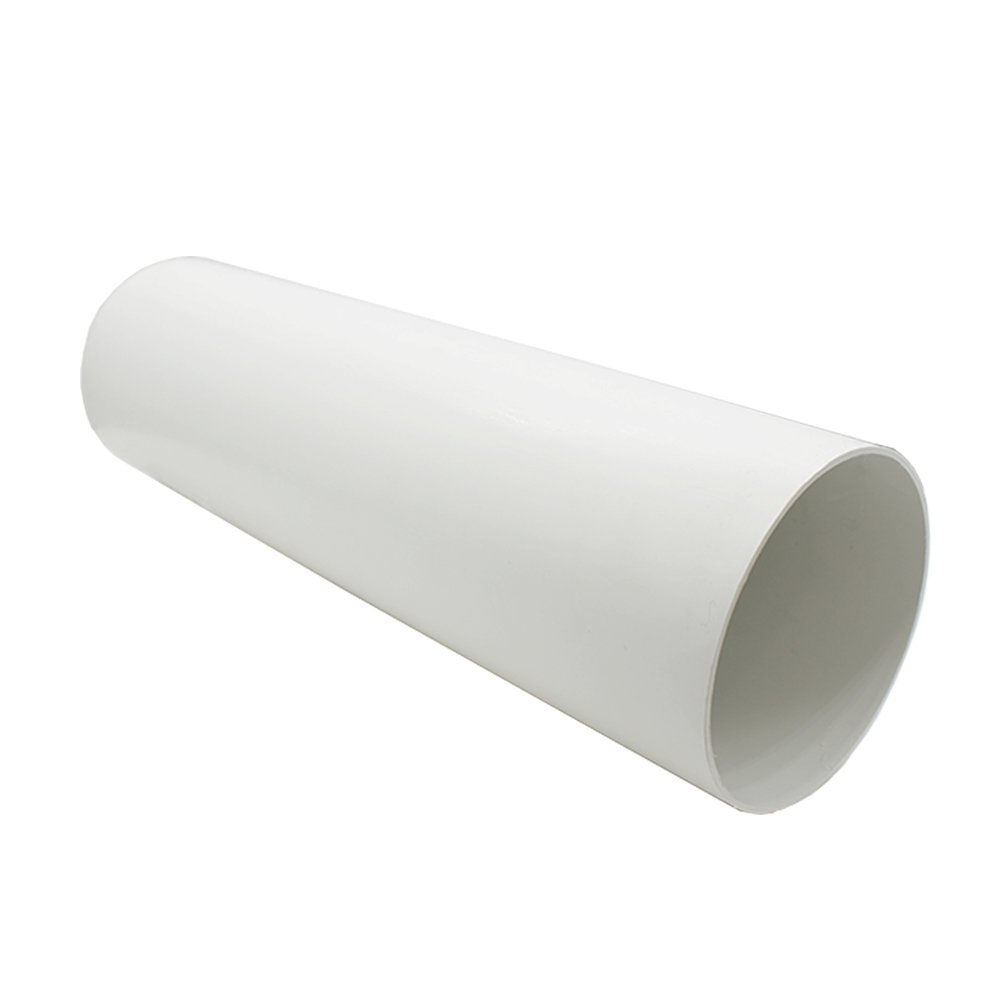 Kair Plastic Ducting Pipe 100mm - 350mm Short Length - Rigid Straight Duct Channel