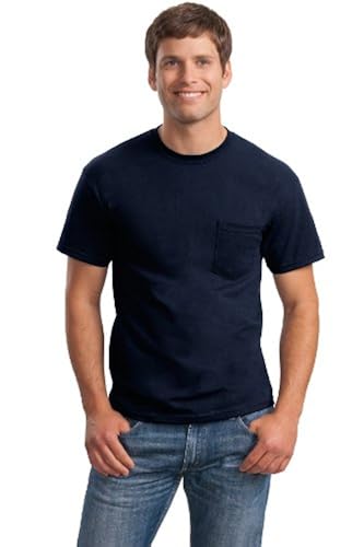 Gildan mens Ultra Cotton Adult T-shirt With Pocket, 2-pack Shirt