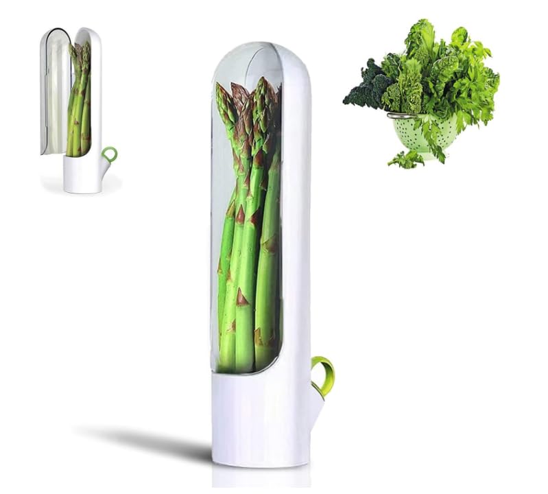 ZPSHYD Herb Keeper, Freshness Storage Container, Preserver Extend Shelf Life for Cilantro, Mint, Parsley, Asparagus Maintain Longer
