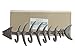 Comfify Decorative Fish Bones Wall Mounted Towel Rack Stylish Cast Iron Hanger with 4 “Fish Bones” Hooks for Towels, Robes and More - Includes Screws and Anchors - in Brown