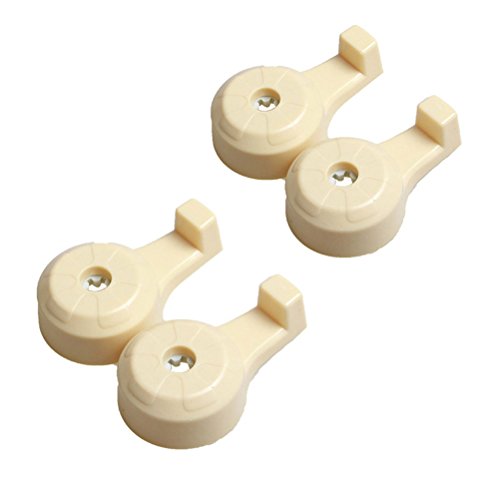 Daycount 4 Pcs Universal Car Truck SUV Seat Back Hanger Organizer Hook Headrest Holder Backrest Hook for Automobile (Beige) - Thumbnail 7