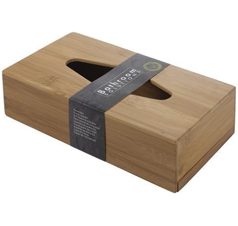 Bathroom Solutions Caja de pañuelos de bambú: Amazon.es: Hogar