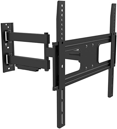 Fotolux Premium Full Motion TV Wall Mount for 32-55" LED LCD Plasma Flat Screen Monitor up to 110 lb VESA 200 x 200-400 x 400mm, Articulating 18.6 inch Extension Arm, Super Low 2.3 inch Profile