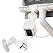 Weatherproof Gutter Mount Compatible with Ring Spotlight Cam Wired, Ring Spotlight Cam Battery - Greater Height for Your Ring Camera (White)
