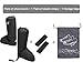 Aobrill Waterproof Shoes Covers, Foldable Reusable Snow Rain Boot for Women Men
