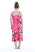 Girl Elastic Ruffle Hawaiian Luau Dress in Hot Pink 12