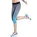 iSZEYU Yoga Pants for Women Workout Crop Capris Active Leggings Running Tights