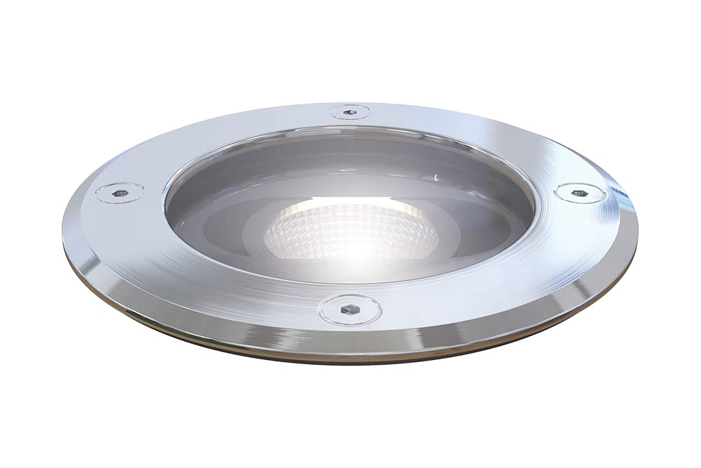 4lite Outdoor Ground Light (Stainless Steel) 230lm Cool White IP67 Rate LED Integrated Inground Floor Light - 4L2/2100-4Yr Guarantee