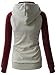 Clothink Women Color Block Cotton Long Sleeve Hoodie Sweatshirt Tops