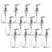 Bekith 12 Pack Foaming Soap Dispensers Pump-Bottles for Liquid Soap, 8.5oz / 250ml, Use with Castile Soap, DIY Liquid Soap, Dish Soap, Body Wash and More primary