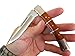 Valtev Pocket Knife, Folding Hunting Style, Bamboo Wood and Stainless Steel Handle, Quality Lockback Blade, Sturdy Nylon Pouch