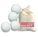 Heart Felt Wool Dryer Balls (4 Pack XL) Pure New Zealand Wool, No Cheap Fillers, Natural Reusable Non-Toxic Fabric Softener, Reduces Drying Time