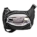 Lewis N. Clark Anti-theft Crossbody Purse + Sling Bag for Women, Men, Travel or Work with RFID Blocking Technology, Slash Resistant Material, Locking Zippers & Adjustable Shoulder Strap, Onyx