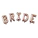 Bachelorette Party Decorations and Supplies Favor Kit | Rose Gold Bride and Love Balloon, 3 White 3 Rose Gold Latex Balloons w/Complete Rose Gold Hangover Veil Curtain - by Realm Essentials