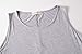 LARACE Women Plus Size Solid Basic Flowy Tank Tops Summer Sleeveless Tunic Light Gray