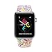 Floraler Sport Band for Apple Watch 38mm, Soft Silicone Strap Wristbands for Apple Watch Sport Series 3 Series 2 Series 1(Floral-1 38 M/L)