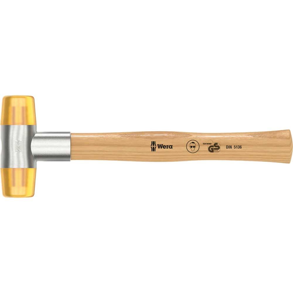 Wera 05000020001 4 x 290 mm "100" Soft-Faced Hammer with Cellidor Head Sections - Silver