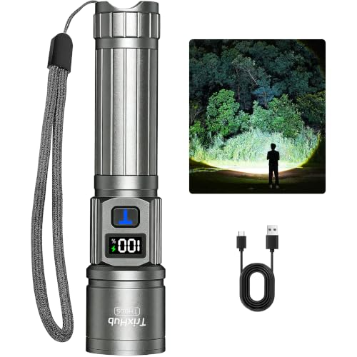 TrixHub Rechargeable Flashlight Bright Flashlight