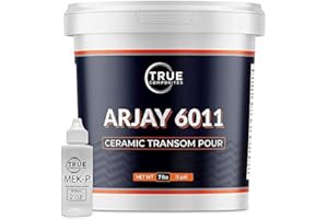 True Composites: Arjay 6011-Ceramic Pourable Compound Transom Putty-Cruise, Navy Ships, Bulk Vessels, LPG/LNG Tanks, Power Boats, Wood, Plywood Transom (1 Gallon)