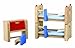 PlanToys Neo Line of Wooden Dollhouse Furniture - Children's Room (7304) | Sustainably Made from Rubberwood and Non-Toxic Paints and Dyes