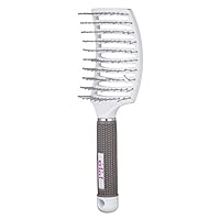 Dini Wigs Paddle Brush for Hair & Wigs- Works for All Hair Types. Great Hair Brush for Detangling, Smoothing and Styling! Used by Professionals & Hair Salons.