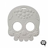 White Sugar Skull Silicone Baby Teething Toy